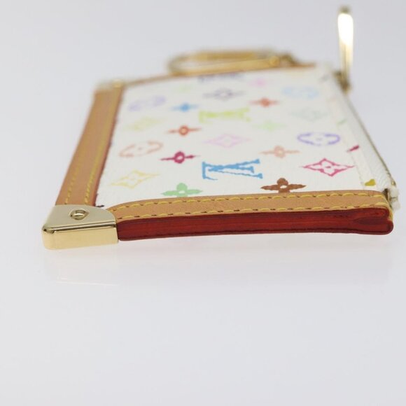 LOUIS VUITTON Monogram Multicolor Pochette Cles Purse White M92655 Auth 116241AM - Picture 5 of 16